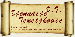 Đenadije Temeljković vizit kartica